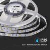 LED Ταινία 6W V-TAC Dimmable 500lm/m Ψυχρό Λευκό 6400K 5 Μέτρα – 212133