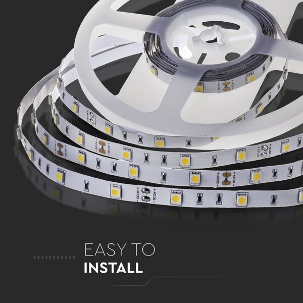 LED Ταινία 6W V-TAC Dimmable 500lm/m Ψυχρό Λευκό 6400K 5 Μέτρα – 212133