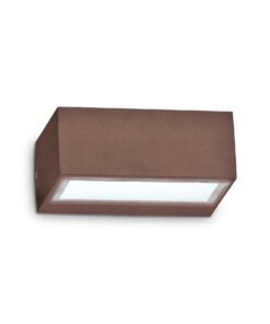 IDEAL LUX Απλίκα Τοίχου TWIN 1xG9 IP44 Καφέ Χρώματος – 213330
