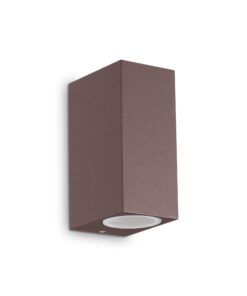 IDEAL LUX Φωτιστικό Τοίχου UP IP44 2xG9 Καφέ Χρώματος – 213354