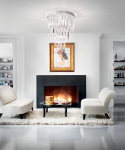 IDEAL LUX Φωτιστικό Οροφής CARLTON 12xE14 Χρυσού Χρώματος – 213507