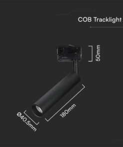 LED φωτιστικό ράγας Samsung COB 7W 3000K Μαύρου Χρώματος V-TAC – 21353