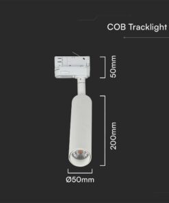 LED φωτιστικό ράγας Samsung COB 7W 4000K Λευκού Χρώματος V-TAC – 21351