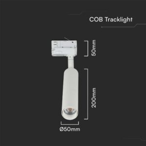 LED φωτιστικό ράγας Samsung COB 7W 4000K Λευκού Χρώματος V-TAC – 21351