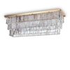 IDEAL LUX Φωτιστικό Οροφής MARTINEZ 8xE14 Χρυσού Χρώματος – 213569