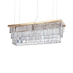 IDEAL LUX Κρεμαστό Φωτιστικό MARTINEZ 8xE14 Χρυσού Χρώματος – 213583