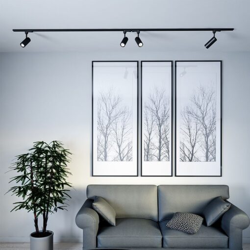 LED φωτιστικό ράγας Samsung COB 15W 5000K Μαύρου Χρώματος V-TAC – 21361