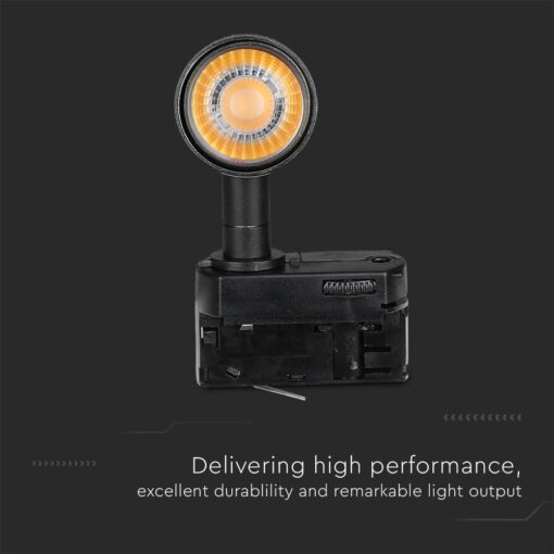 LED φωτιστικό ράγας Samsung COB 15W 5000K Μαύρου Χρώματος V-TAC – 21361