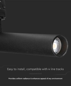 LED φωτιστικό ράγας Samsung COB 15W 5000K Μαύρου Χρώματος V-TAC – 21361