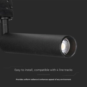 LED φωτιστικό ράγας Samsung COB 15W 5000K Μαύρου Χρώματος V-TAC – 21361