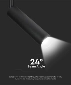 LED φωτιστικό ράγας Samsung COB 15W 5000K Μαύρου Χρώματος V-TAC – 21361