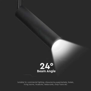 LED φωτιστικό ράγας Samsung COB 15W 5000K Μαύρου Χρώματος V-TAC – 21361
