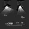 LED φωτιστικό ράγας Samsung COB 33W 3000K Μαύρου Χρώματος V-TAC – 21371