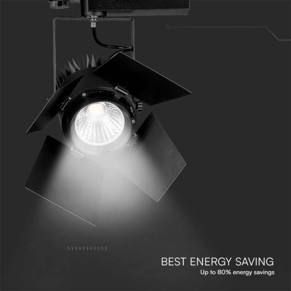 LED φωτιστικό ράγας Samsung COB 33W 3000K Μαύρου Χρώματος V-TAC – 21371