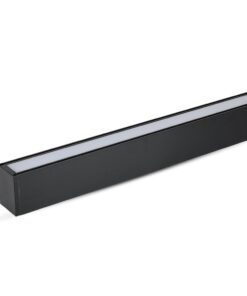 LED Γραμμικό Κρεμαστό Φωτιστικό 120cm Μαύρο 40W V-TAC PRO Samsung Chip 3720lm 120° Φυσικό Λευκό 4000K – 21374
