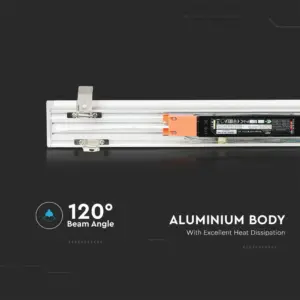 LED Γραμμικό Χωνευτό Φωτιστικό 120cm Λευκό Linkable 40W V-TAC PRO Samsung Chip 3620 lm 120°Φυσικό 4000K – 21381