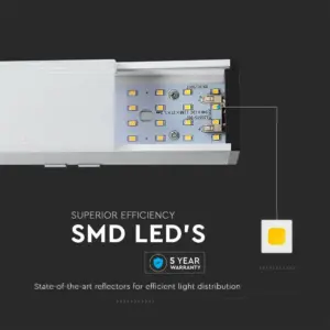 LED Γραμμικό Κρεμαστό Φωτιστικό 120cm UGR<19 Λευκό Linkable 40W Dimmable V-TAC PRO Samsung Chip 3510lm Φυσικό Λευκό 4000K – 21383