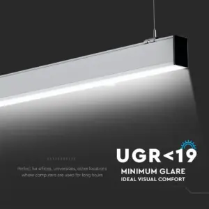 LED Γραμμικό Κρεμαστό Φωτιστικό 120cm UGR<19 Λευκό Linkable 40W Dimmable V-TAC PRO Samsung Chip 3510lm Φυσικό Λευκό 4000K – 21383