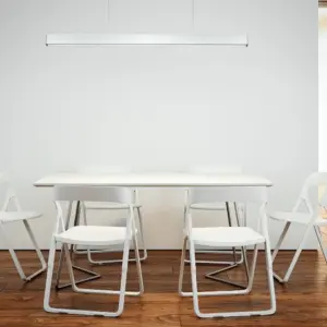 LED Γραμμικό Κρεμαστό Φωτιστικό 120cm Ασημί 40W V-TAC PRO Samsung Chip 3590lm 120° Φυσικό Λευκό 4000K – 21384
