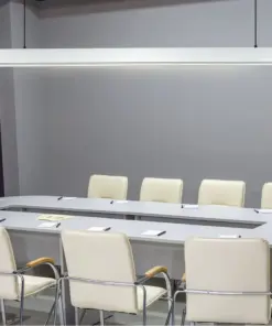 LED Γραμμικό Κρεμαστό Φωτιστικό 120cm Ασημί 40W V-TAC PRO Samsung Chip 3590lm 120° Φυσικό Λευκό 4000K – 21384