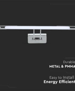 Φωτιστικό Καθρέφτη/Πίνακα Τοίχου LED 12W V-TAC 120° 910lm Χρώμιο Φυσικό 4000K – 213895