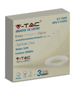 LED ΚΡΕΜΑΣΤΟ ΦΩΤΙΣΤΙΚΟ 36W SMD CCT 3 ΣΕ 1 ΣΤΡΟΓΓΥΛΟ ΣΧΗΜΑ ΜΕ ΔΥΝΑΤΟΤΗΤΑ ΡΥΘΜΙΣΗΣ ΤΗΛΕΧΕΙΡΙΣΤΗΡΙΟΥ V-TAC – 213959