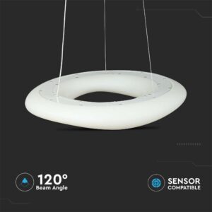 LED ΚΡΕΜΑΣΤΟ ΦΩΤΙΣΤΙΚΟ 36W SMD CCT 3 ΣΕ 1 ΣΤΡΟΓΓΥΛΟ ΣΧΗΜΑ ΜΕ ΔΥΝΑΤΟΤΗΤΑ ΡΥΘΜΙΣΗΣ ΤΗΛΕΧΕΙΡΙΣΤΗΡΙΟΥ V-TAC  – 213959