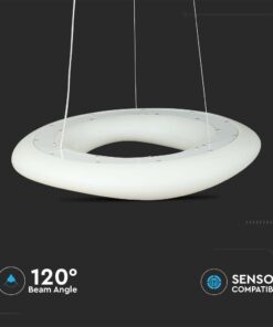 LED ΚΡΕΜΑΣΤΟ ΦΩΤΙΣΤΙΚΟ 36W SMD CCT 3 ΣΕ 1 ΣΤΡΟΓΓΥΛΟ ΣΧΗΜΑ ΜΕ ΔΥΝΑΤΟΤΗΤΑ ΡΥΘΜΙΣΗΣ ΤΗΛΕΧΕΙΡΙΣΤΗΡΙΟΥ V-TAC – 213959