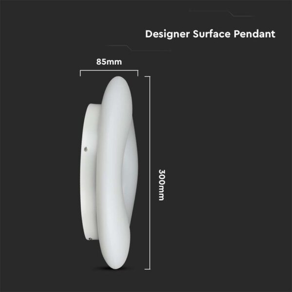 LED Φωτιστικό Οροφής 20W Λευκό Dimmable V-TAC με Εναλλαγή Χρώματος με Τηλεχειριστήριο – 213966