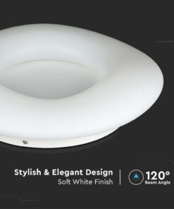 LED Φωτιστικό Οροφής 20W Λευκό Dimmable V-TAC με Εναλλαγή Χρώματος με Τηλεχειριστήριο – 213966