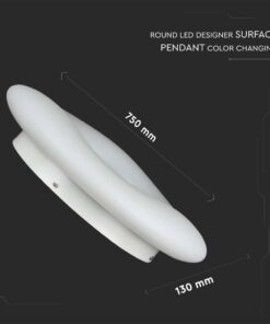 ΣΤΡΟΓΓΥΛΟ ΦΩΤΙΣΤΙΚΟ ΟΡΟΦΗΣ LED 82W CCT ΑΛΛΑΓΗΣ ΧΡΩΜΑΤΟΣ 3 ΣΕ 1 ΜΕ ΔΥΝΑΤΟΤΗΤΑ ΡΥΘΜΙΣΗΣ ΡΥΘΜΙΣΗΣ ΜΕ ΤΗΛΕΧΕΙΡΙΣΤΗΡΙΟ V-TAC – 213969