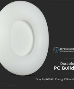 ΣΤΡΟΓΓΥΛΟ ΦΩΤΙΣΤΙΚΟ ΟΡΟΦΗΣ LED 82W CCT ΑΛΛΑΓΗΣ ΧΡΩΜΑΤΟΣ 3 ΣΕ 1 ΜΕ ΔΥΝΑΤΟΤΗΤΑ ΡΥΘΜΙΣΗΣ ΡΥΘΜΙΣΗΣ ΜΕ ΤΗΛΕΧΕΙΡΙΣΤΗΡΙΟ V-TAC – 213969