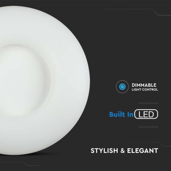 ΣΤΡΟΓΓΥΛΟ ΦΩΤΙΣΤΙΚΟ ΟΡΟΦΗΣ LED 82W   CCT ΑΛΛΑΓΗΣ ΧΡΩΜΑΤΟΣ 3 ΣΕ 1 ΜΕ ΔΥΝΑΤΟΤΗΤΑ ΡΥΘΜΙΣΗΣ ΡΥΘΜΙΣΗΣ ΜΕ ΤΗΛΕΧΕΙΡΙΣΤΗΡΙΟ V-TAC – 213969