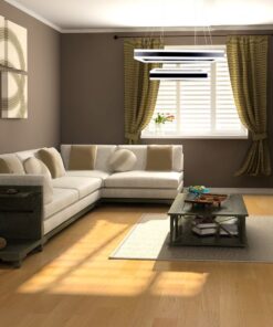 Κρεμαστός Πολυέλαιος LED Οροφής Ορθογώνιος Δύο Δακτύλιοι Μαύροι 113W Dimmable V-TAC 6300lm Θερμό Λευκό 3000K – 213987