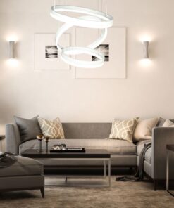 Κρεμαστός Πολυέλαιος LED Οροφής Τρεις Δακτύλιοι 86W Dimmable V-TAC 120° 4550lm Λευκό Θερμό Λευκό 3000K – 213989