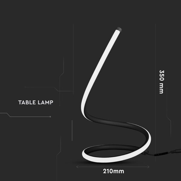 Επιτραπέζιο Φωτιστικό LED 20W Μαύρο V-TAC Μεταλλικό Θερμό 3000K - 2140311 - Image 5