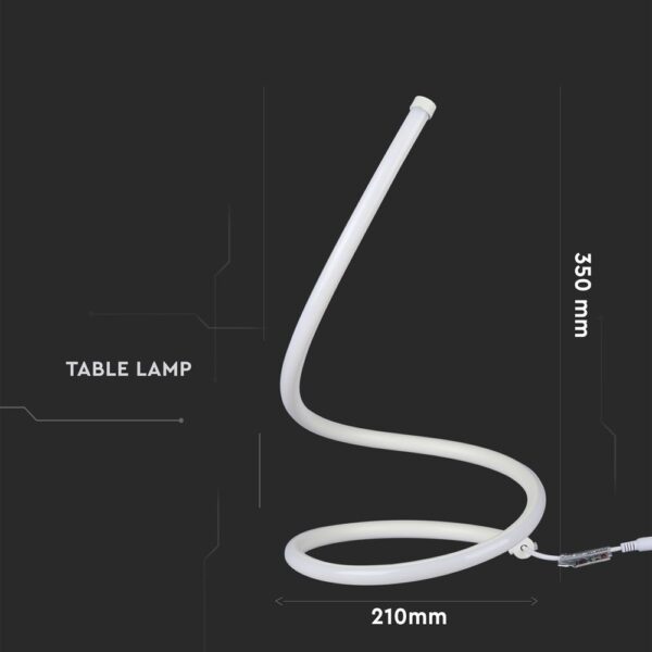 Επιτραπέζιο Φωτιστικό LED 20W Λευκό V-TAC Μεταλλικό Θερμό 3000K - 2140321 - Image 5