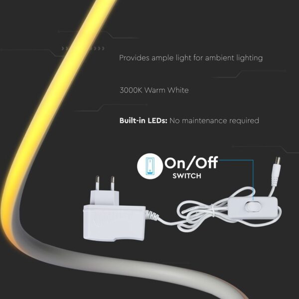 Επιτραπέζιο Φωτιστικό LED 20W Λευκό V-TAC Μεταλλικό Θερμό 3000K - 2140321 - Image 7