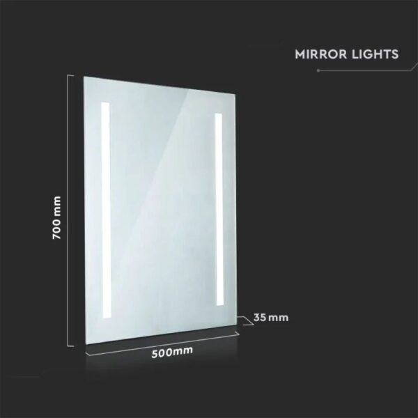 LED Καθρέφτης αντιθαμβωτικός ορθογώνιος 35W 6400K V-TAC – 2140451