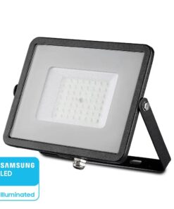 LED Προβολέας 50W V-TAC PRO Samsung Chip 100° 4000lm Μαύρος Αδιάβροχος IP65 Ψυχρό 6400K – 21408