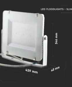 LED Προβολέας 200W V-TAC PRO Samsung Chip 100° 16500lm Λευκός Αδιάβροχος IP65 Φυσικό 4000K – 21420
