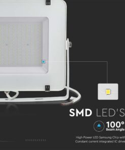 LED Προβολέας 200W V-TAC PRO Samsung Chip 100° 16500lm Λευκός Αδιάβροχος IP65 Φυσικό 4000K – 21420