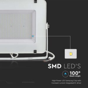 LED Προβολέας 200W V-TAC PRO Samsung Chip 100° 16500lm Λευκός Αδιάβροχος IP65 Φυσικό 4000K – 21420