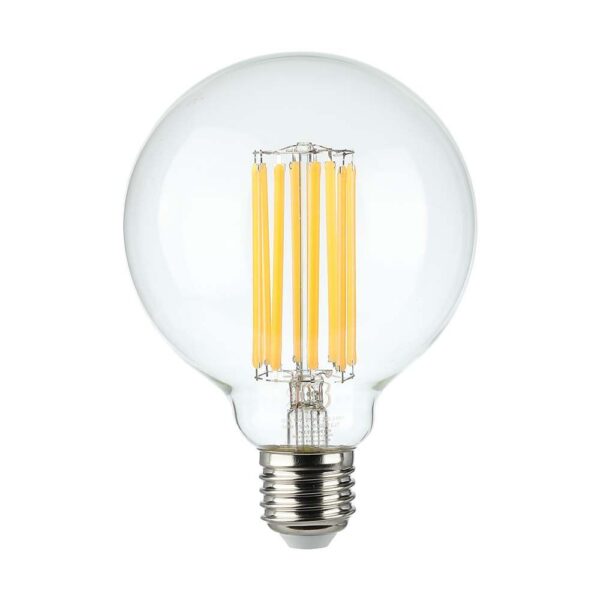 LED Λάμπα - 6W Filament E27 G95 Clear Cover V-TAC - 214305