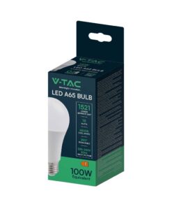 Λάμπα LED E27 A65 SMD 15W ψυχρό λευκό 6500K V-TAC – 214455