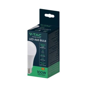 Λάμπα LED E27 A65 SMD 15W ψυχρό λευκό 6500K V-TAC – 214455