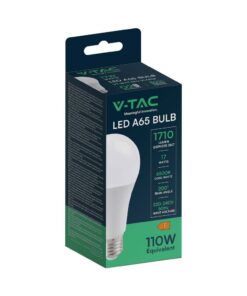 Λάμπα LED E27 A65 SMD 17W 3000K V-TAC – 214456