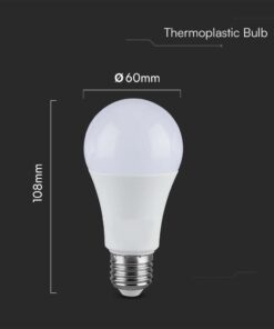 Λάμπα LED E27 A65 SMD 17W 3000K V-TAC – 214456