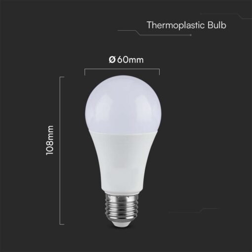 Λάμπα LED E27 A65 SMD 17W  3000K V-TAC – 214456