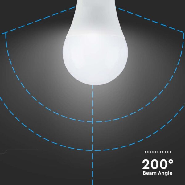 Λάμπα LED E27 A65 SMD 17W  3000K V-TAC – 214456
